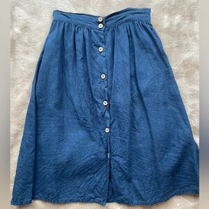 Linenfox blue skirt